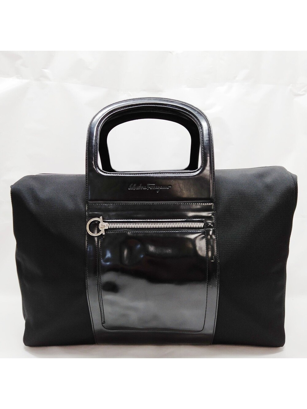 Ferragamo Hand Bag Black Fabric 5203763
